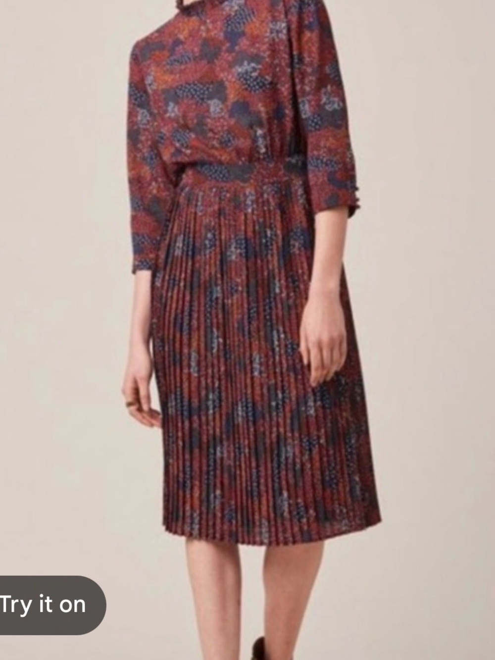 Sessun Arkadelphia pleated dress